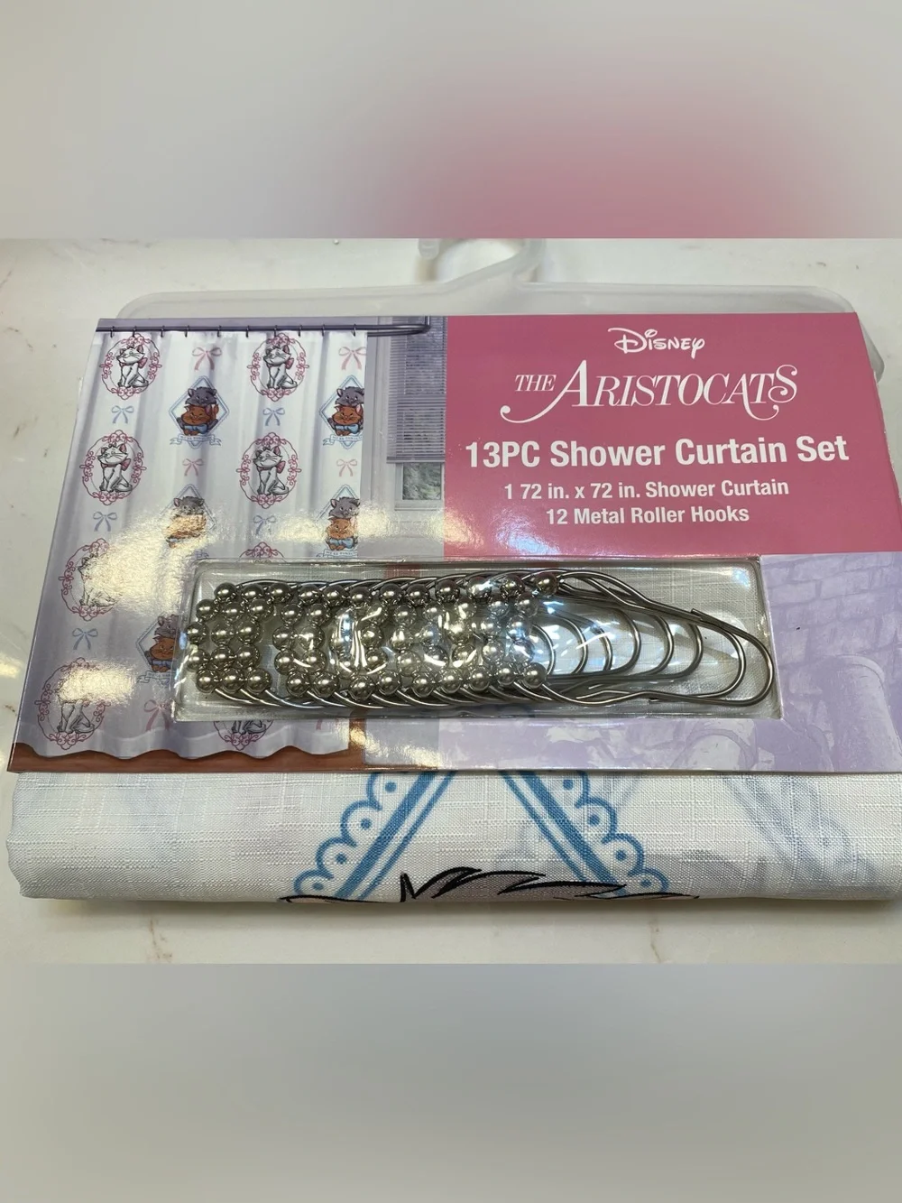 Disney ❤️The Aristocats❤️ 13-Piece Shower Curtain Set  72x72” NWT